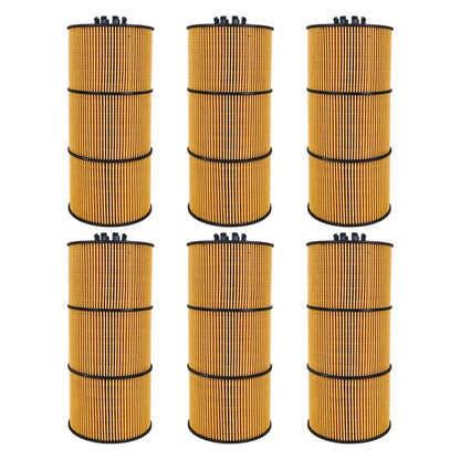 6X Oil Filter A4731800909 A4731800409 for Freightliner Detroit DD13 DD15 DD16 (2010–2023)