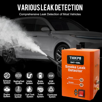 Smoke Machine Leak Tester 12V with Adapters Kit for Automotive Diagnostics