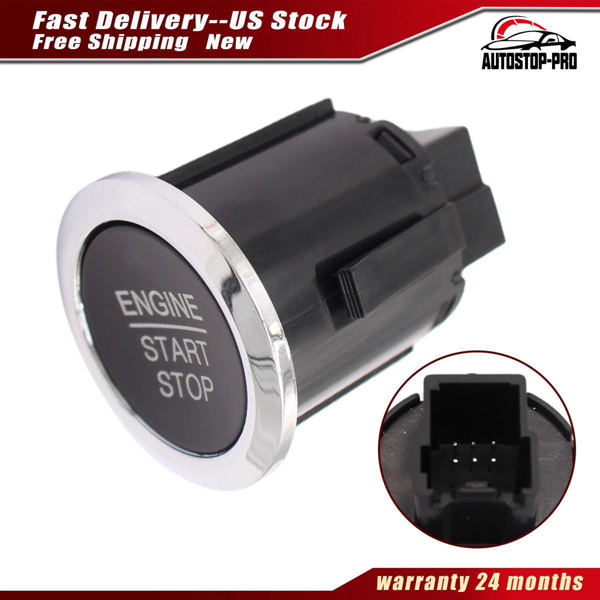 Ignition Start Stop Button Switch for Ford F150 (2015–2020) DG9T-14C376-ADW
