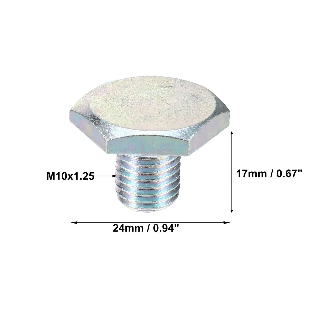 Set of 1 M10x1.25 Oil Drain Plug with Washer 1146063 for Ford