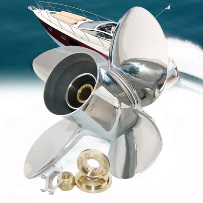 4-Blade Stainless Boat Propeller for Mercury 40-140HP (Spitfire X7)