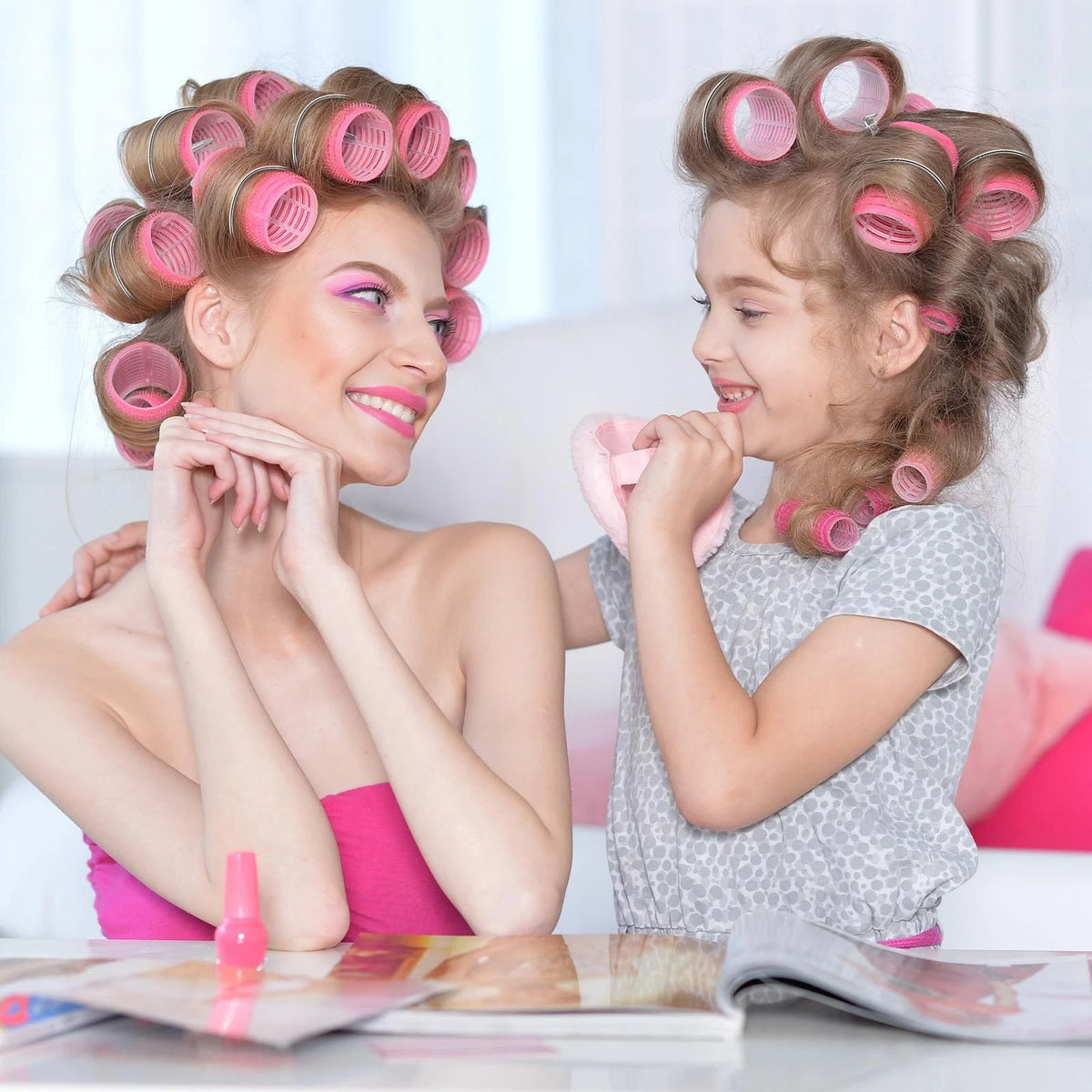 20Pcs Hot Curler Clips for Hair Styling (Multicolor)