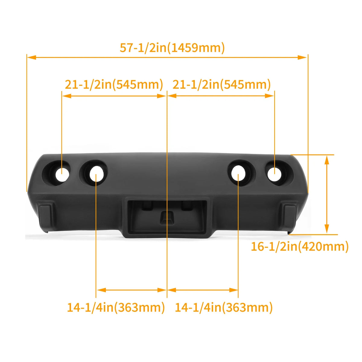 Fiberglass Rear Bumper for Chevrolet C3 Corvette (1975) - Primer Black