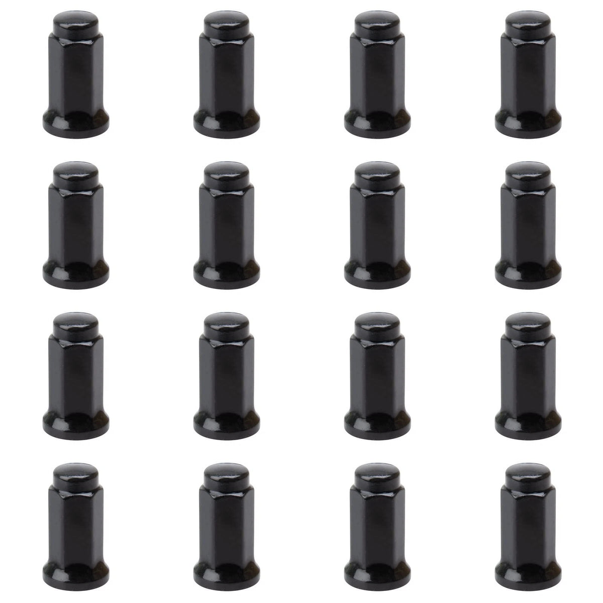 16-Pack Flat Base Lug Nut for Tusk (10x1.25, Black, 14mm Head) MPN 178-199-0002