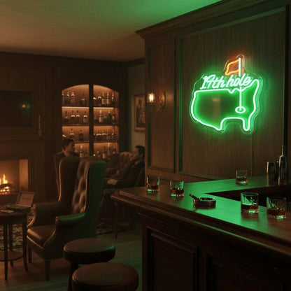 Golf LED Neon Sign (12.6" x 16.5") Green