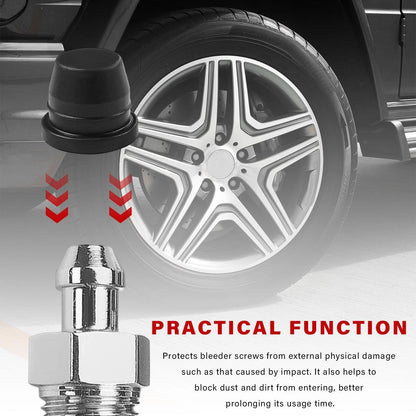 12 PCS Brake Bleeder Screw Caps for Car (Universal Fit)