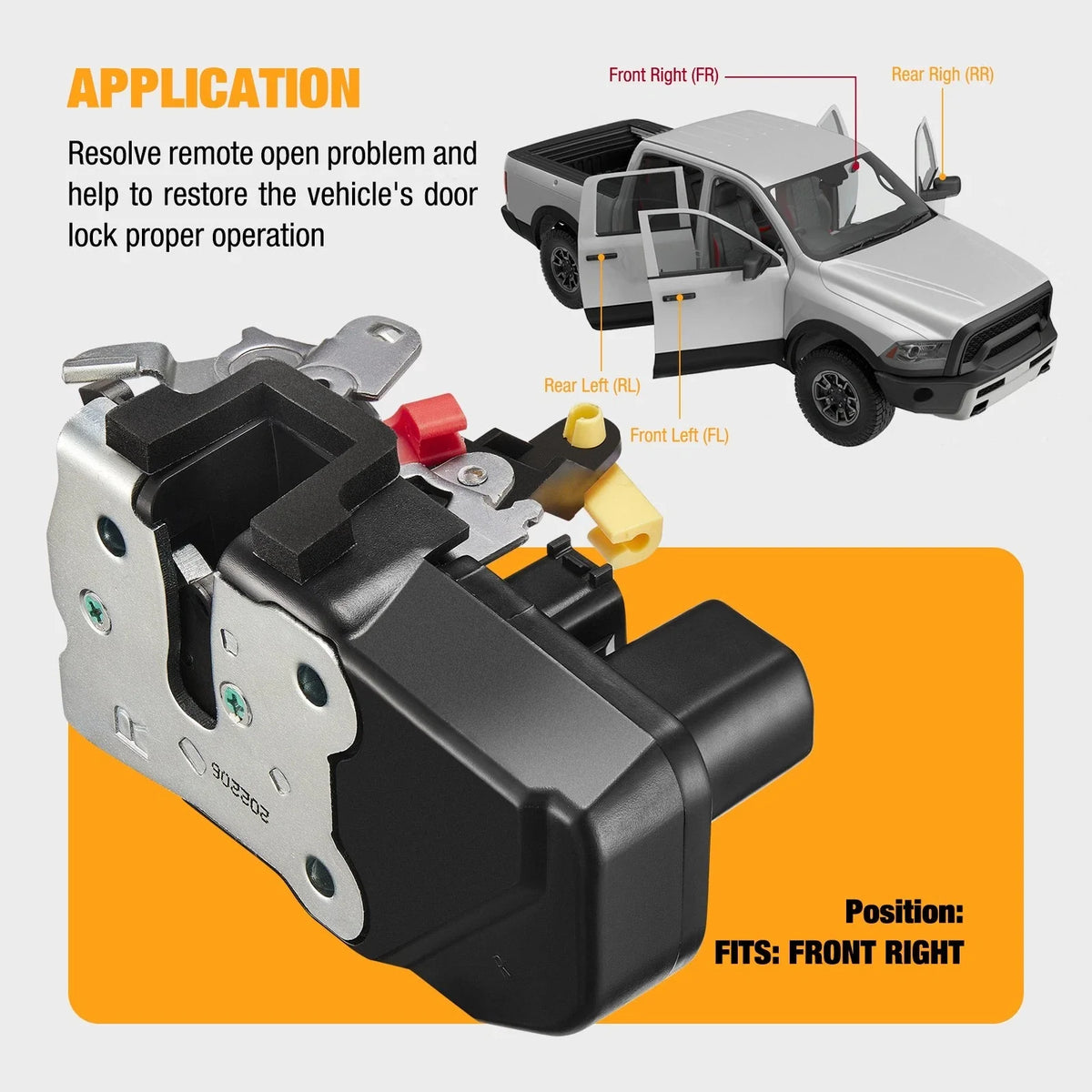 Front Right Door Lock Actuator for Chevrolet C1500 (1997–1999)