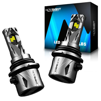 2X NOVSIGHT 9006 HB4 LED Headlight Bulbs for Low Beam (6500K, 240W, 60000LM)
