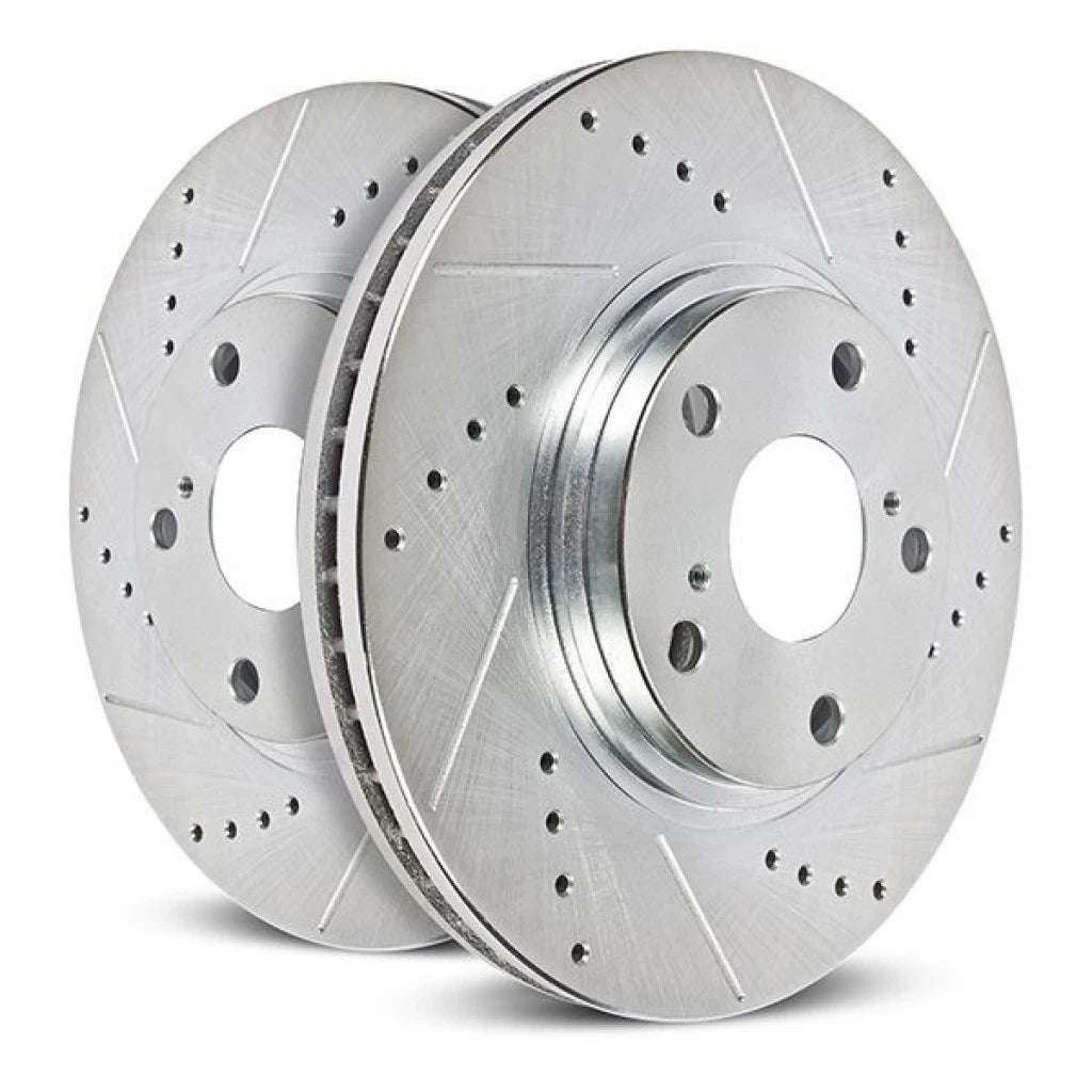 Power Stop Brake Rotor for Ford Edge (2007–2015) | Front | Drilled & Slotted | TLX-psbAR8190XPR-CL360A70