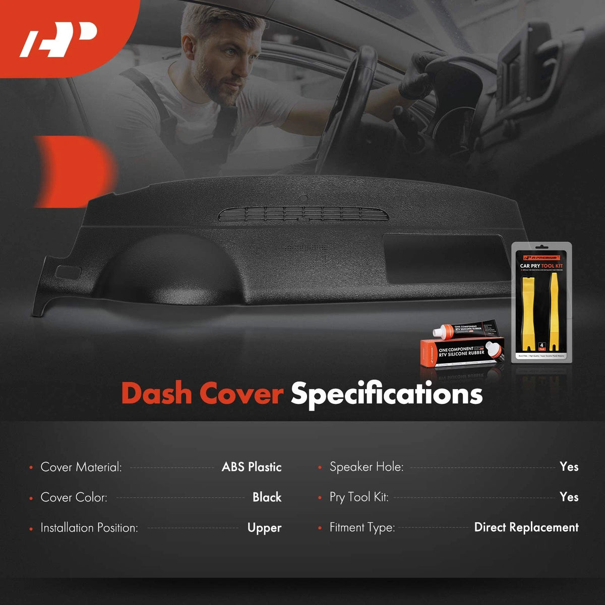 Upper Dash Cover for Chevy Silverado 1500 GMC (2014–2019)