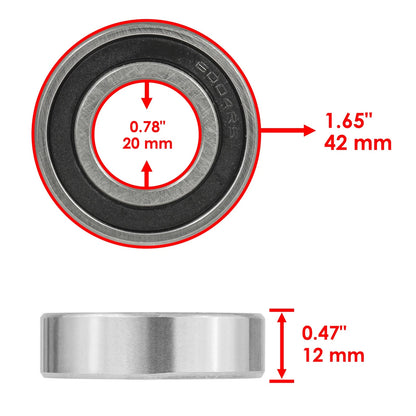 Front Wheel Ball Bearing and Seals Kit for Honda TRX250 Recon (1998–2001) BR106AA2030