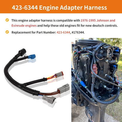 423-6344 Engine Adapter Harness for Johnson/Evinrude (1976–1995) #176344