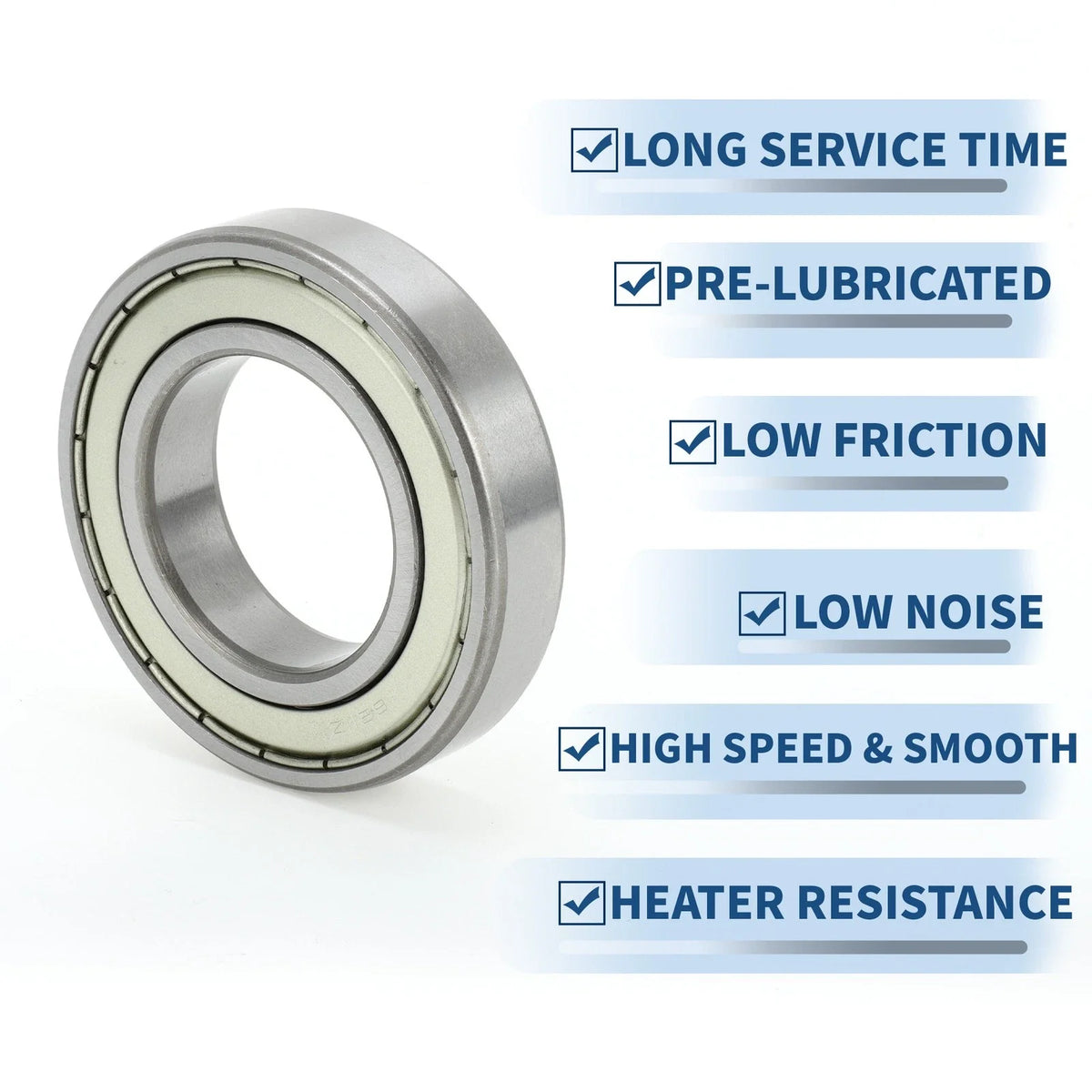 6211ZZ Deep Groove Ball Bearing for Scooter Skateboard Wheel (1 Pc)