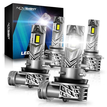 2X NOVSIGHT 9005 H11 LED Headlight Bulbs Kit for