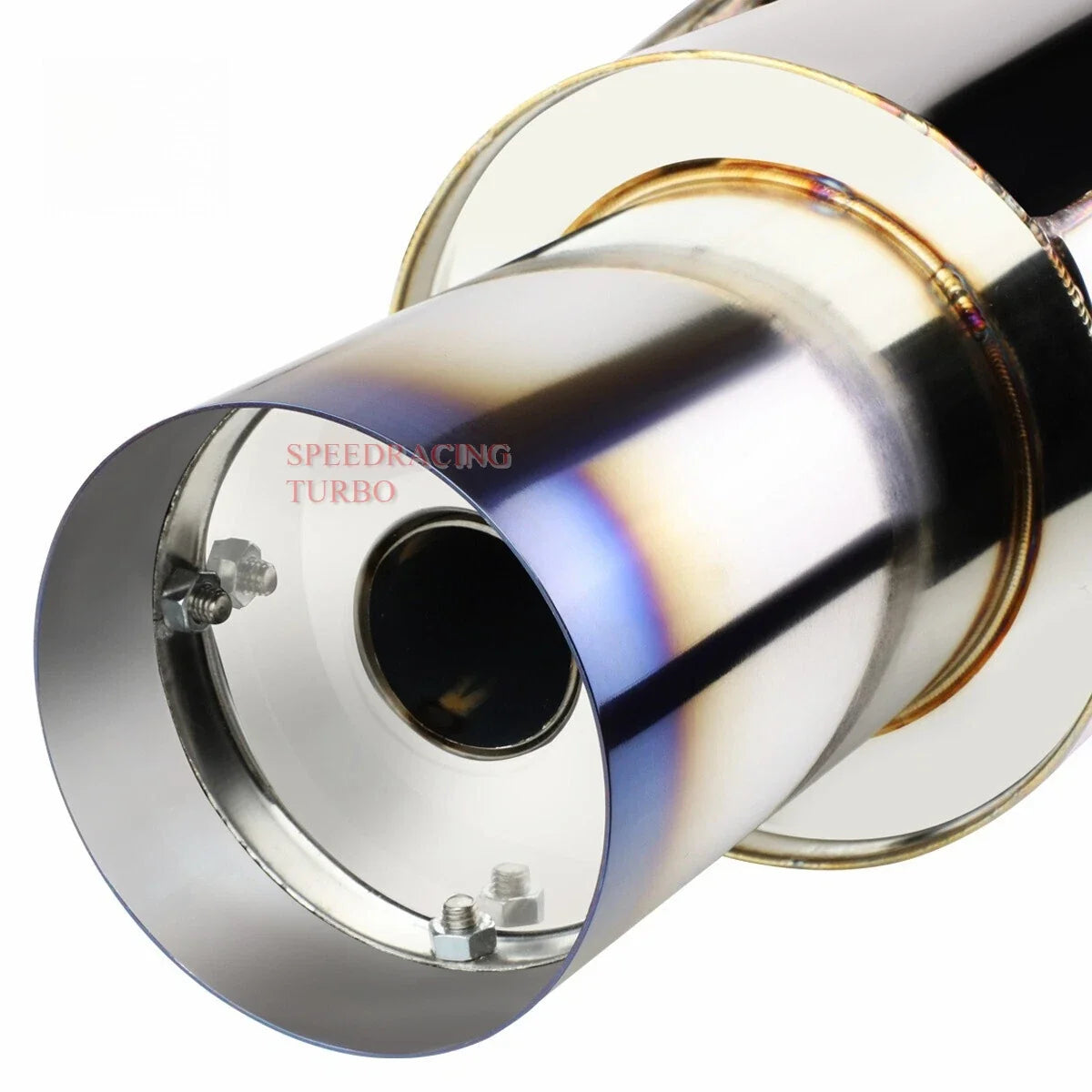 4" Round Burnt Muffler Tip for Honda Civic (2006–2011) T-304 Racing Catback Exhaust