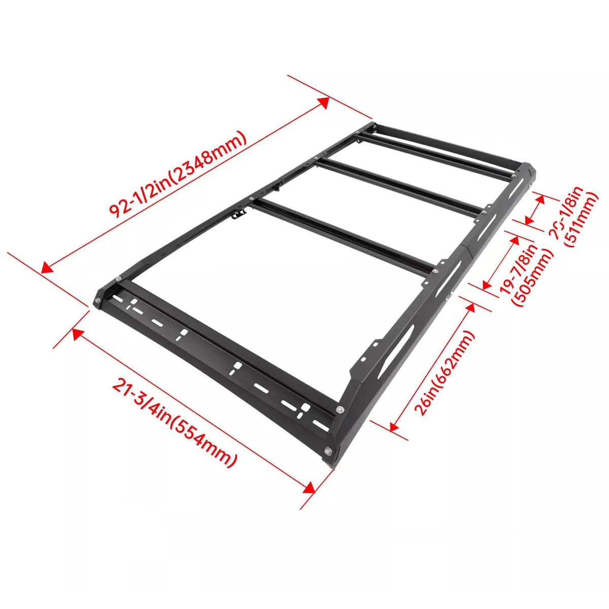 Steel Roof Rack Cargo Carrier for Toyota 4Runner (2010–2024)