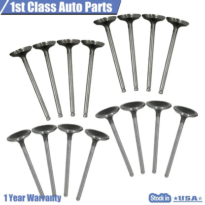 16PCS Intake Exhaust Valves for Subaru Impreza WRX Turbo (2002–2005)