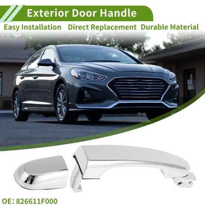 Exterior Door Handle for Hyundai Kia (No. 826611F000) Front Right Silver Tone