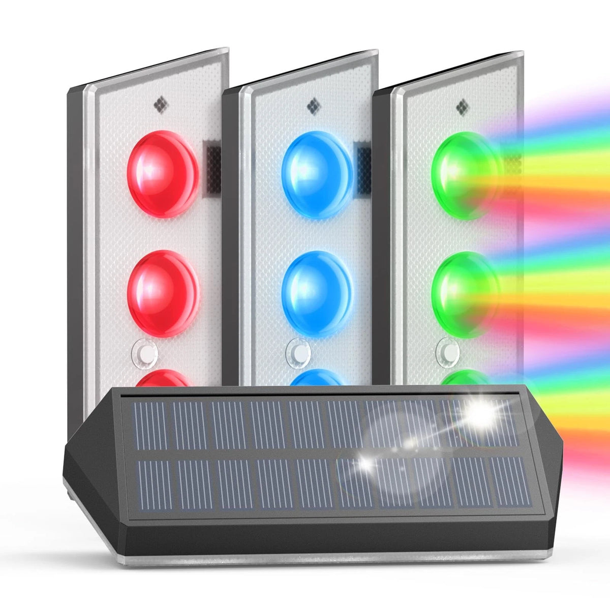 Solar Fence Lights Outdoor LED Waterproof for Garden