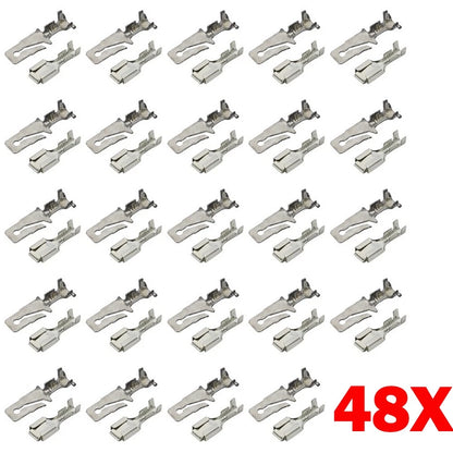 48x Male Female Wiring Harness Terminal Crimp Connectors for GM 14-16 AWG