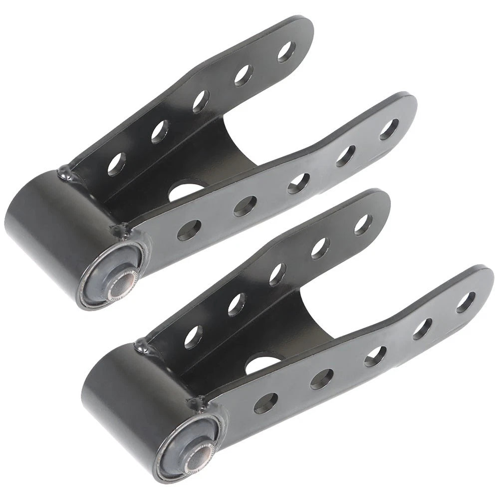 2X Rear Lowering Shackles for Chevrolet Dodge Ford GMC Pickup (6400) 2 Inch Drop