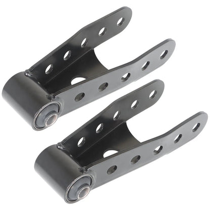 2X Rear Lowering Shackles for Chevrolet Dodge Ford GMC Pickup (6400) 2 Inch Drop