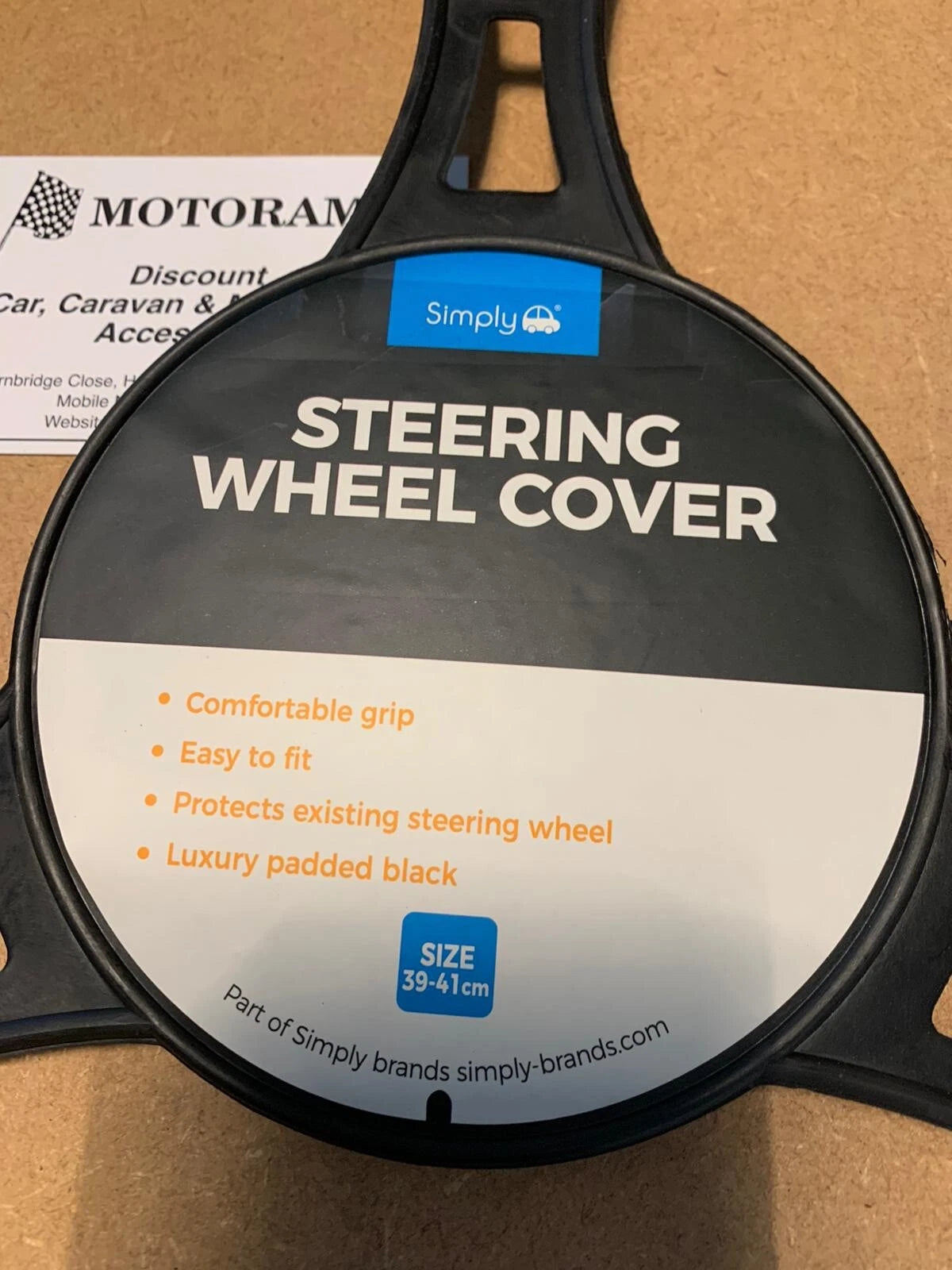 Steering Wheel Cover for Fiat Ducato (39/41cm) SWC129 Padded Black