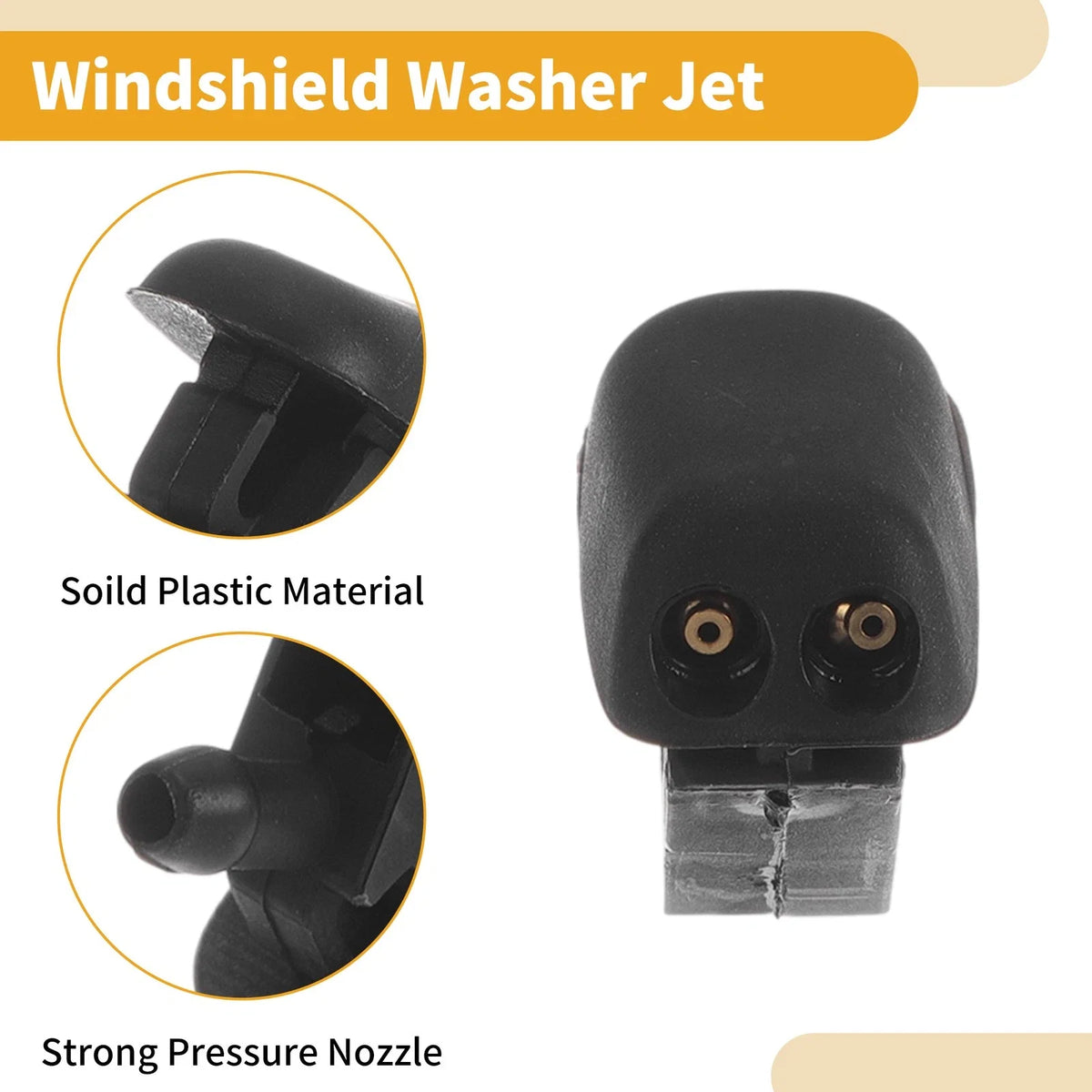 2X Front Windshield Washer Nozzle for Ford Focus MK3 (2012–2018) CP9Z17603B