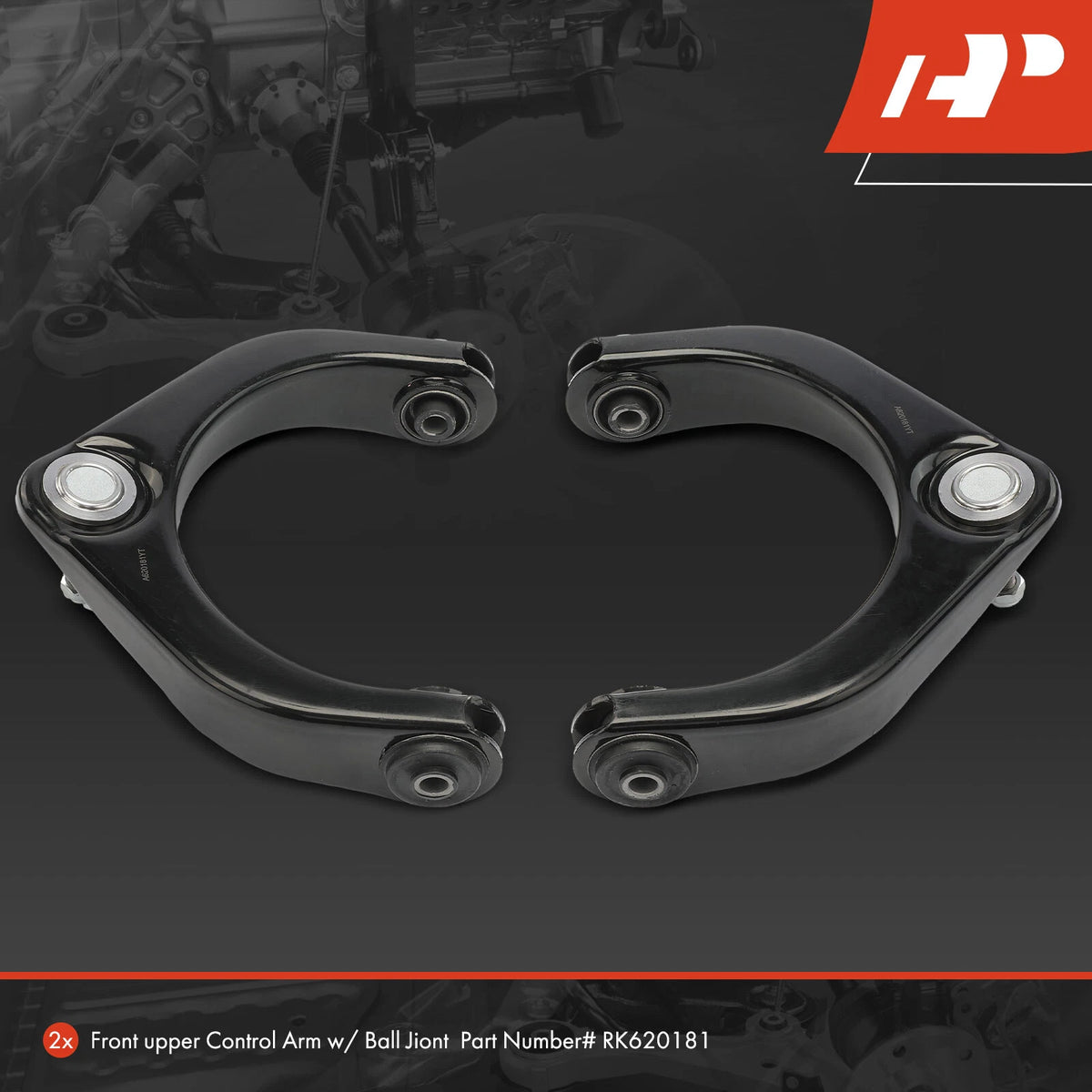2X Front Upper Control Arm & Ball Joint Assy for Ram 2500 (2011–2013) K620181, CK620181, 52121586AD, 52121586AA, 52121586AB, RK620181