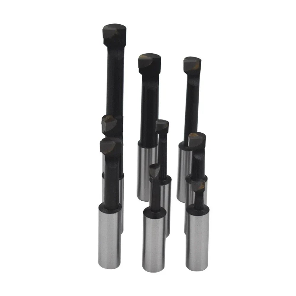 Set of 9 Carbide Tipped Boring Bars for Lathe (1/2" Shank)