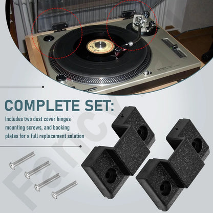 2X Dust Cover Hinge Set for Technics SL 1200 MKII / 1210 MKII / 1200M3D