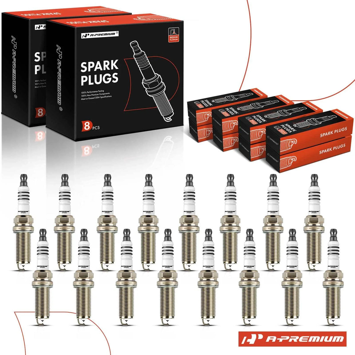 16x Iridium Platinum Spark Plugs for Jeep Grand Cherokee (2018–2021)