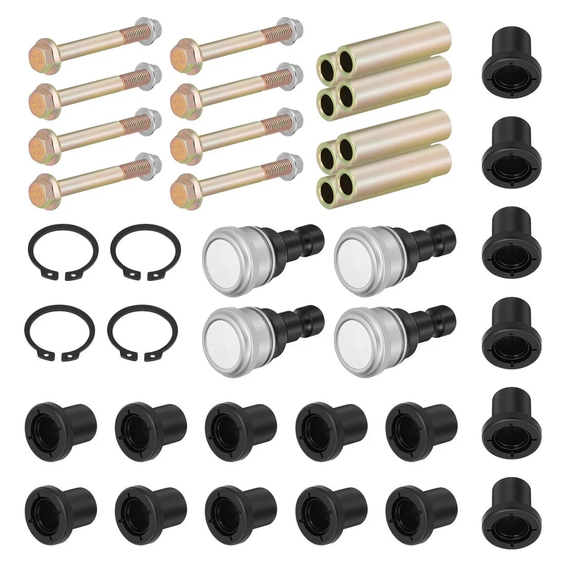 Front A-Arm Bushing Ball Joint Kit for Polaris Scrambler 850, Sportsman 550, 1000