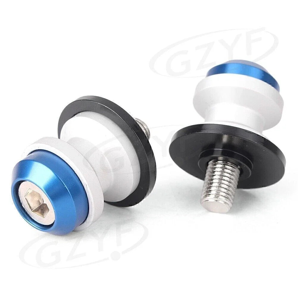 Pair 10mm CNC Swingarm Sliders Spools for Kawasaki Z750 Z1000 (2007–2018)