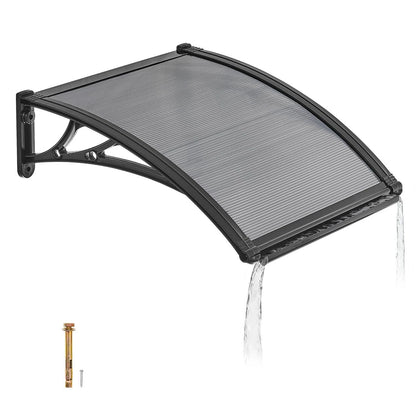 Awnings for Door Entrance & Window (24" x 24") - Smoke Gray