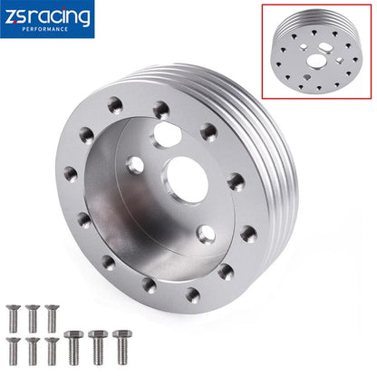 Aluminum 1" Hub Kit for 6 Hole Steering Wheel to Grant 3 Hole Adapter