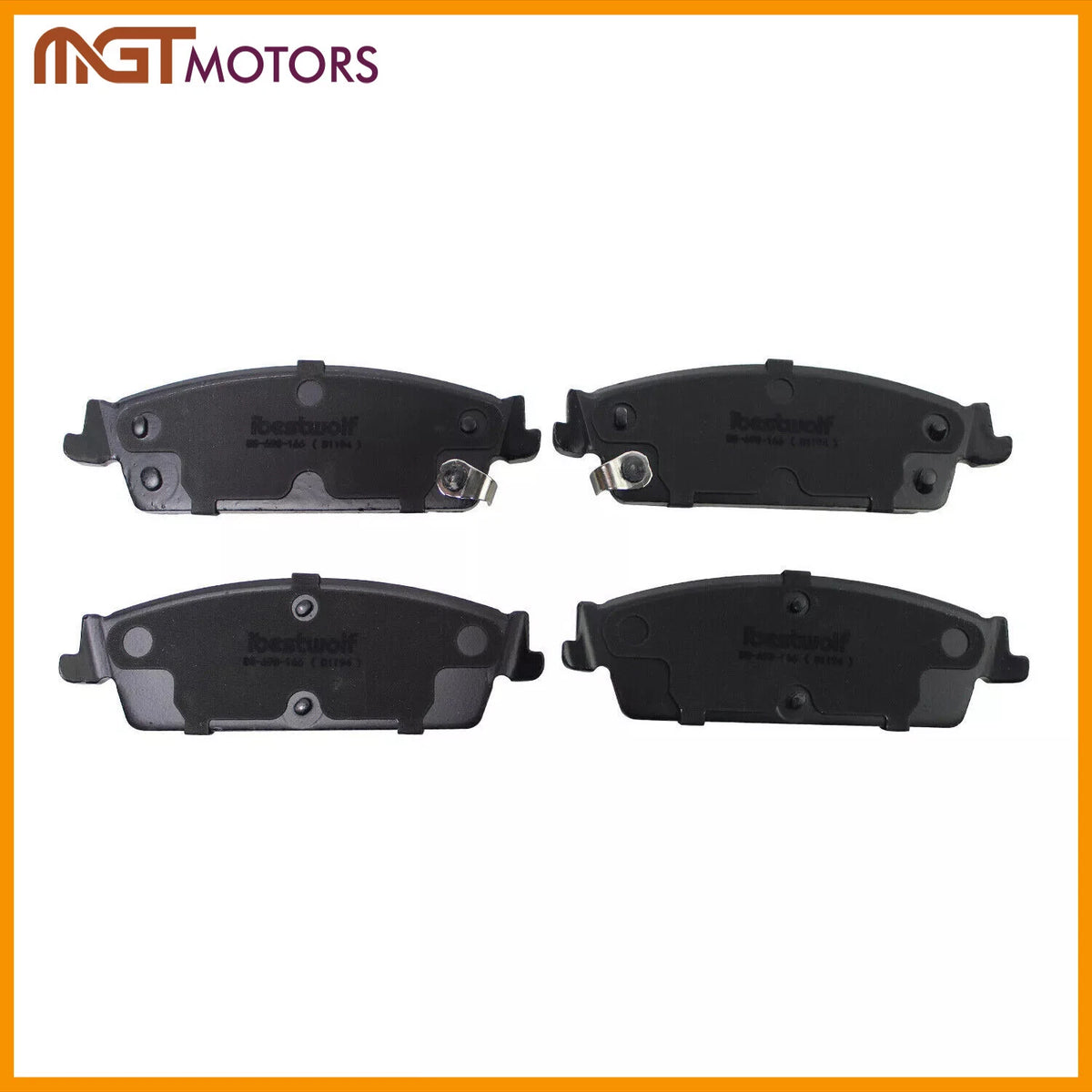 Rear Ceramic Brake Pads for Chevy Silverado Suburban GMC Sierra 1500 (2007–2014) P-1194, D1194