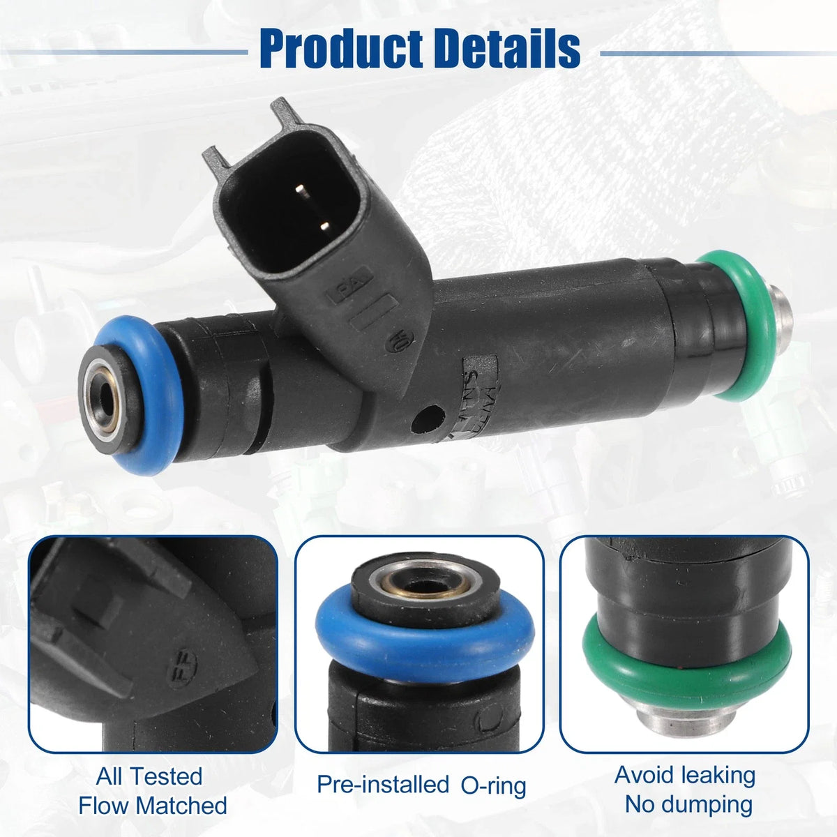 6X Fuel Injector Nozzle for Ford Mustang V6 3.8L 3.9L (2002–2004)