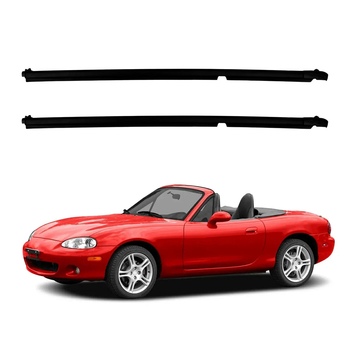 2X Door Window Weatherstrip Seal for Mazda Miata (1990–2005)