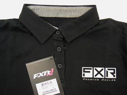 FXR Women's Medium Black Evo Tech Polo Shirt M 211444-1300-10
