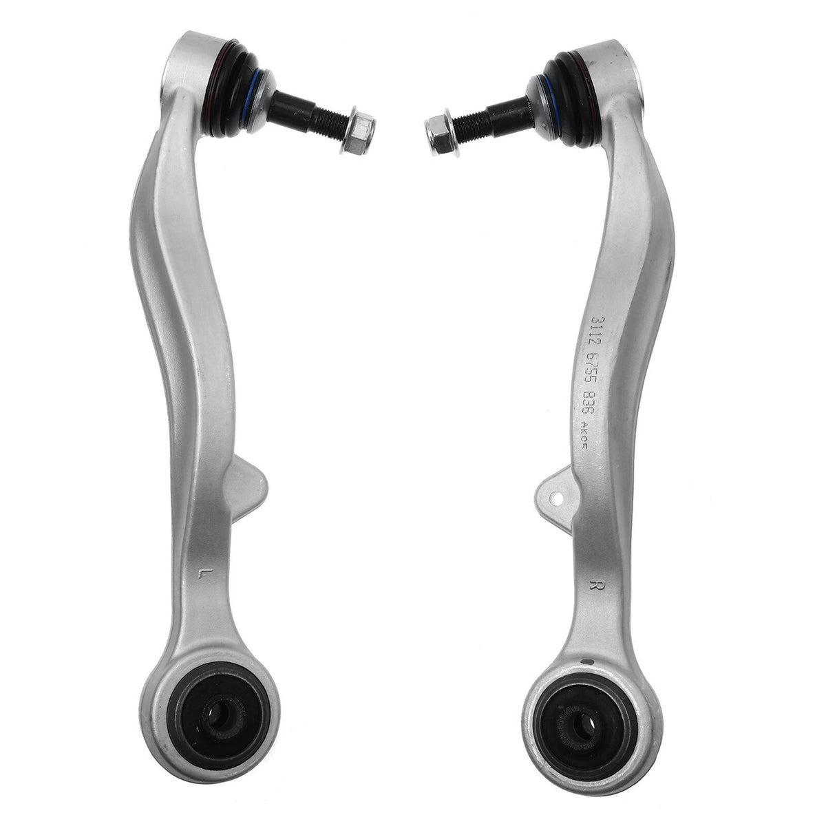 2X Front Lower Rearward Control Arm w/Ball Joint for BMW E63 E65 (2004–2010)
