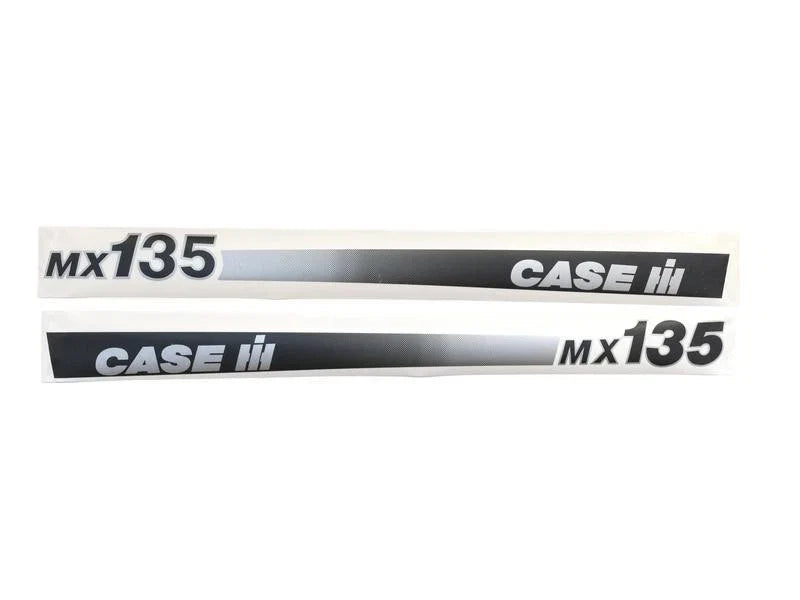 Curved Decal Set for Case IH MX135 Tractor (Replacement)