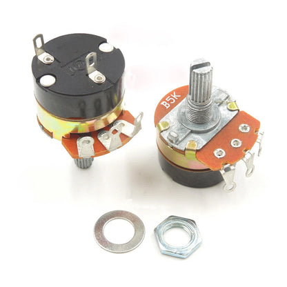 10PC Rotary Linear Potentiometer with SPST Switch, 5K Ohm