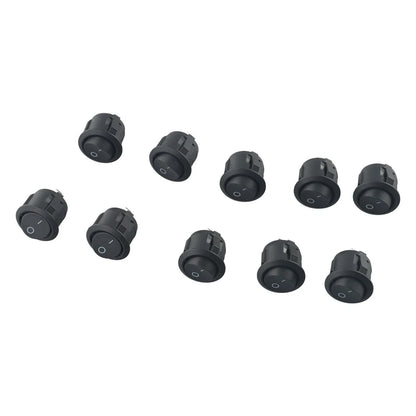 10PCS 23mm Rocker Switches for Camper Van/Motorhome/Boat (12V SPST ON/OFF)