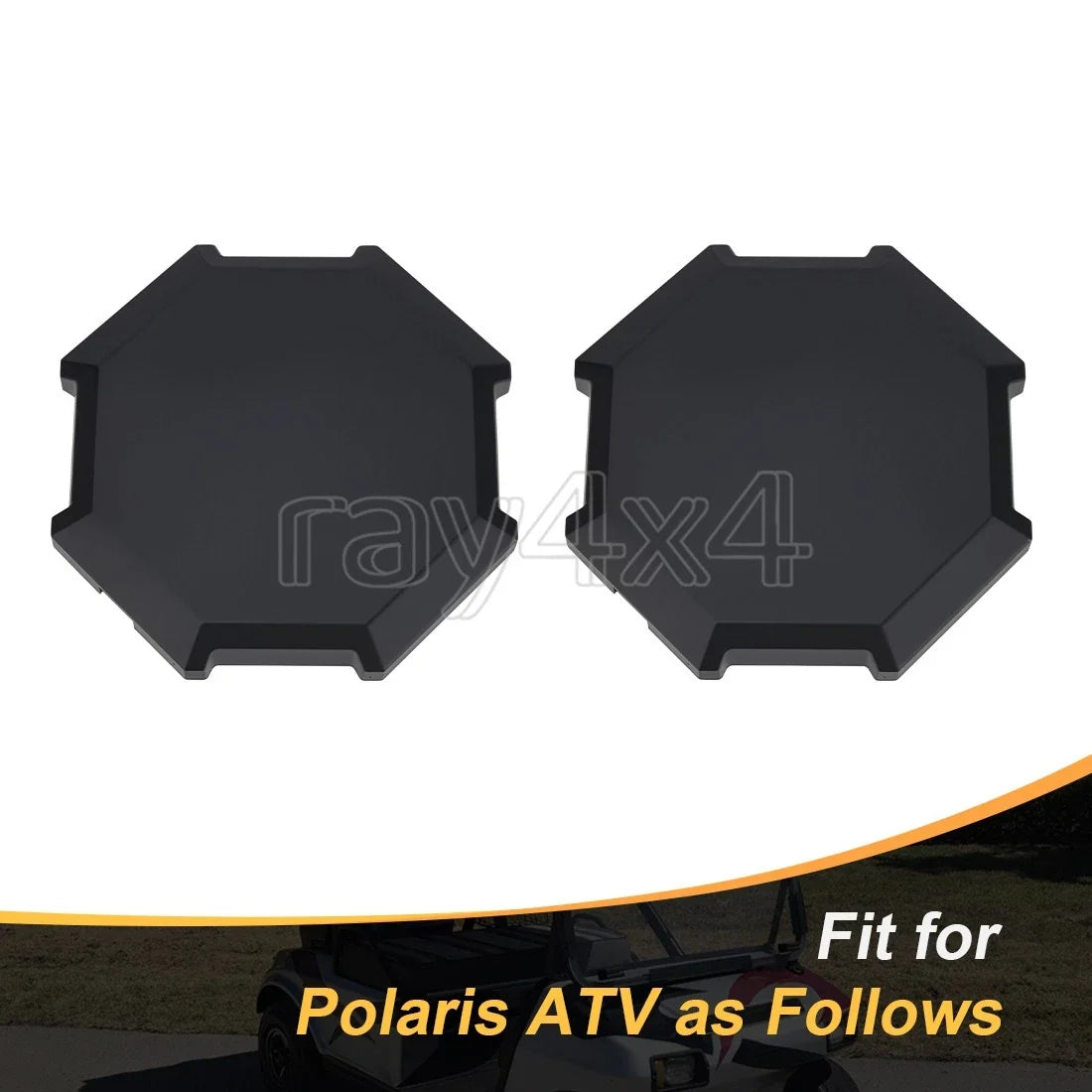 2X Center Wheel Hub Caps for Polaris Sportsman XP 1000/Touring XP 1000 (2017–2024)