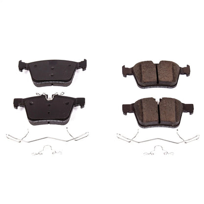 Set of 2 Powerstop Brake Pad Sets Rear for Volvo S60 XC60 (2015–2022) 17-1821
