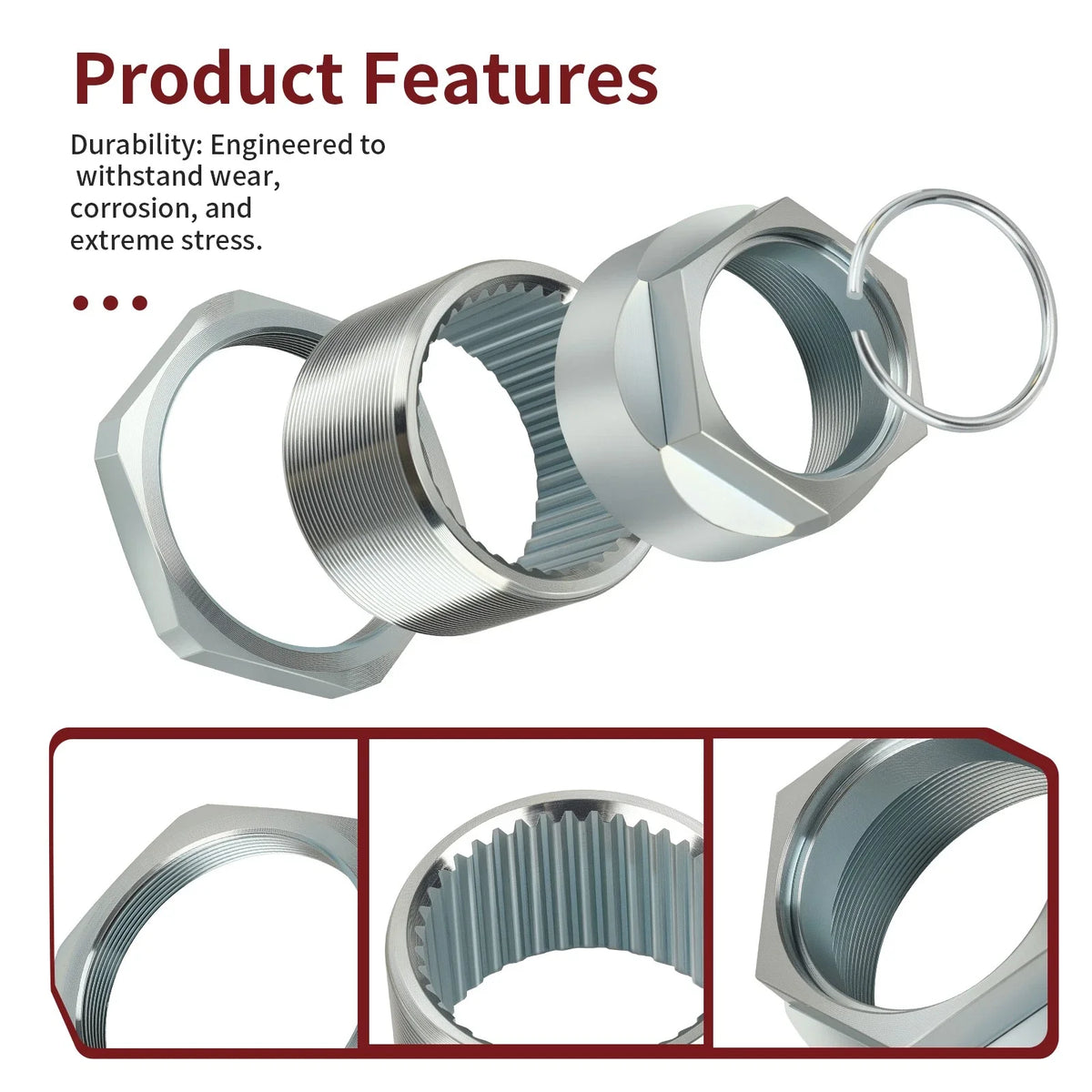 Axle Lock Nut Kit for Honda TRX 250R 250X 300EX 350X 400EX 400X 450R 450ER