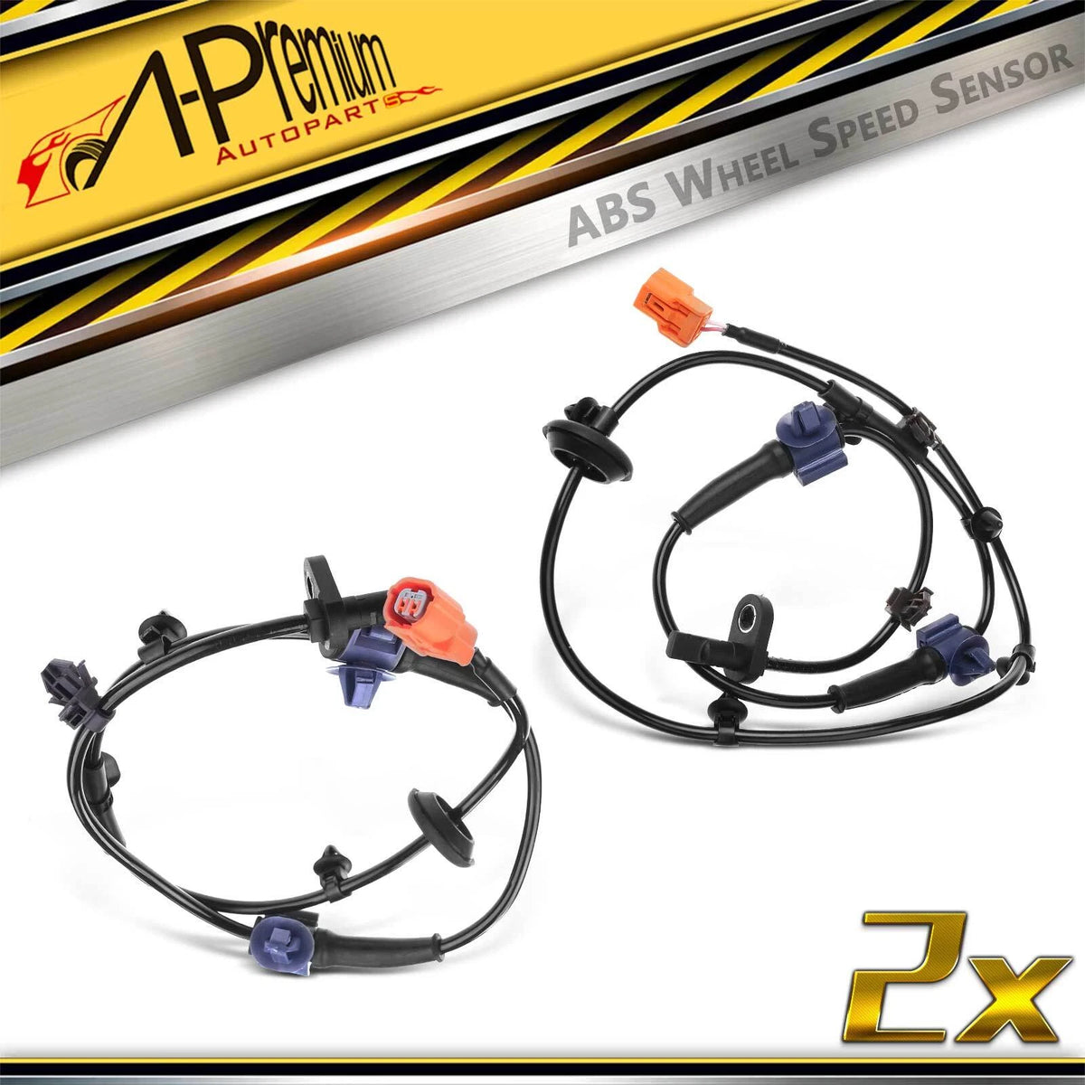 2X Front ABS Wheel Speed Sensor for Honda Fit (2007–2008) 57455-SLN-A01, ALS1648