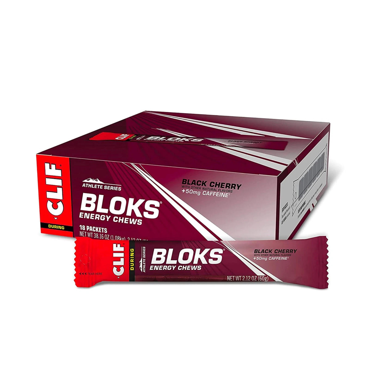 CLIF BLOKS Black Cherry Flavor for Energy (18 Count)