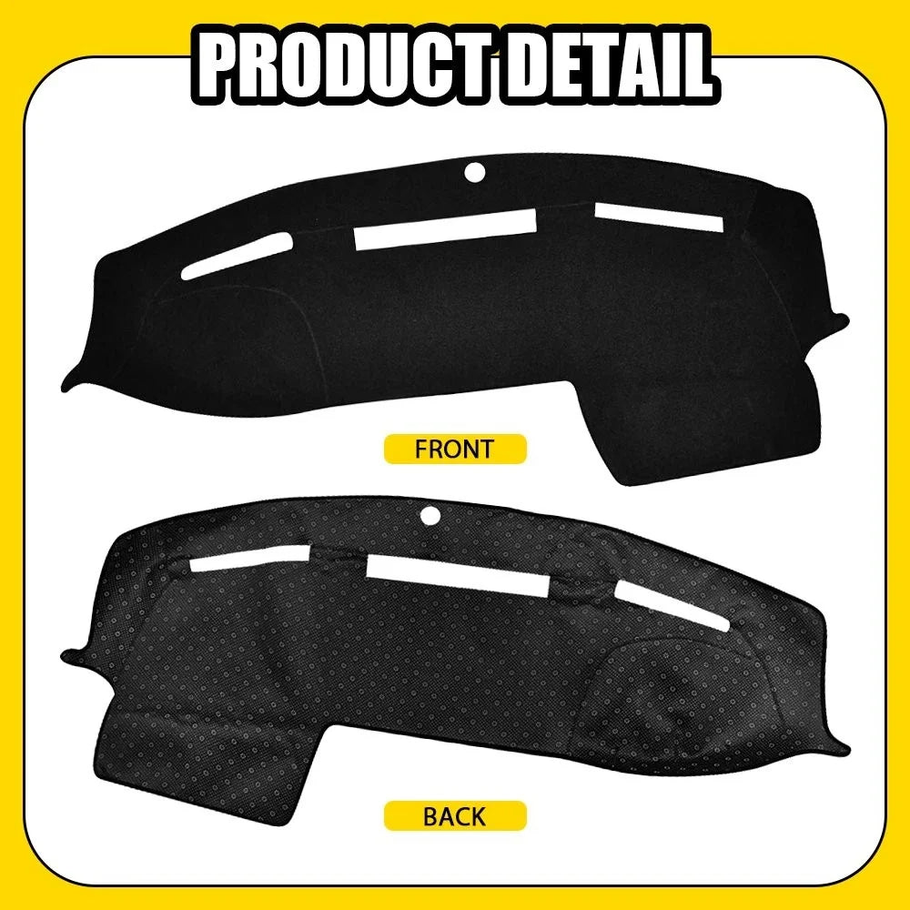 Dashboard Dash Mat Cover Pad for Dodge Ram 1500 2500 (2010–2018) Non-Slip Black